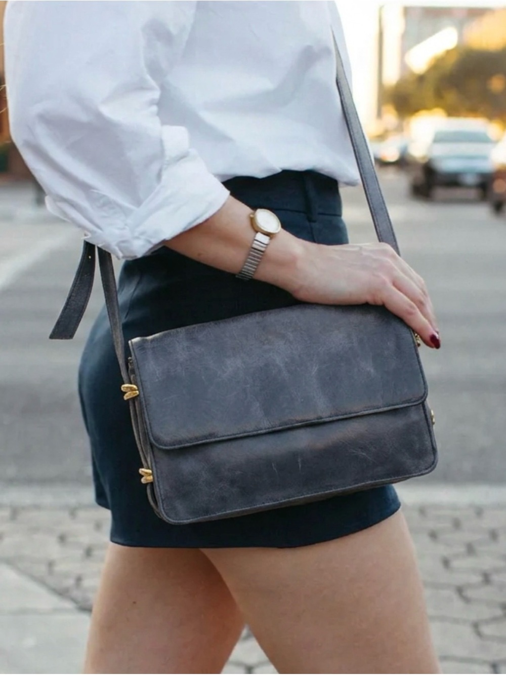 Tignanello Vintage Classic Genuine Leather Crossbody Bag